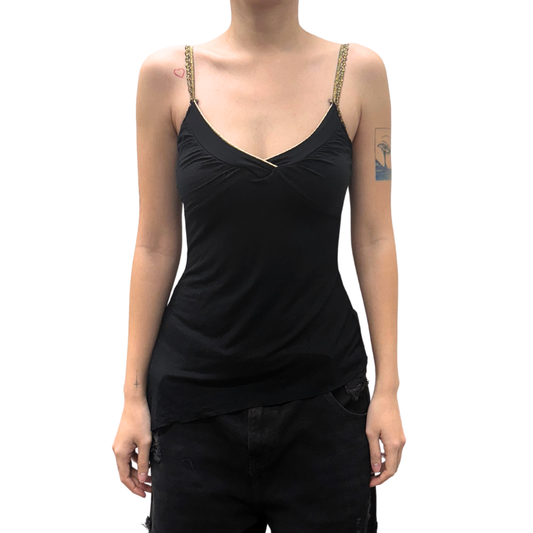 Black Asymmetrical Cami