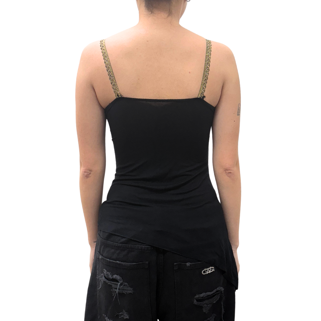 Black Asymmetrical Cami