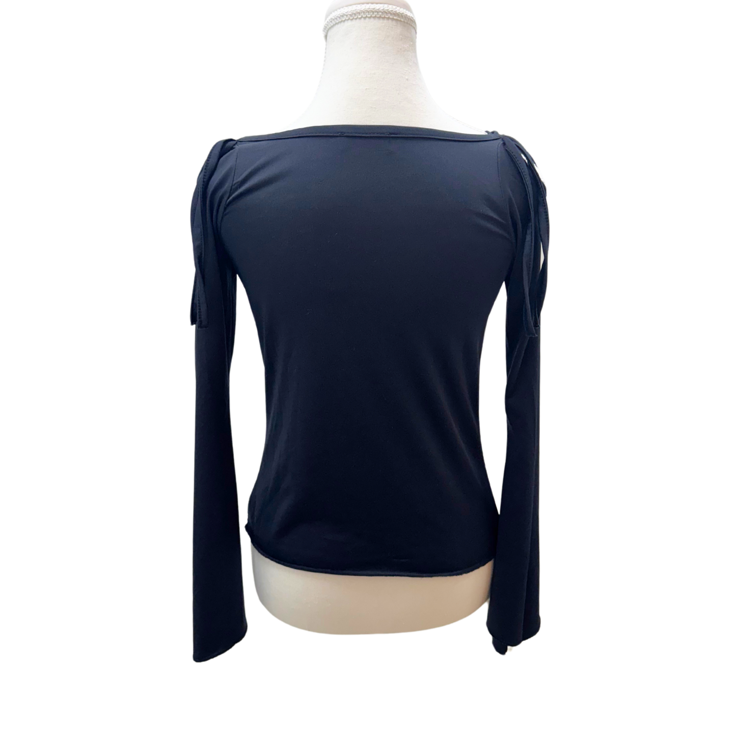 Orsay Black Off Shoulder Long Sleeve Top