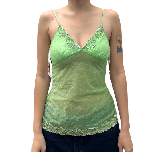 Green Floral Cami