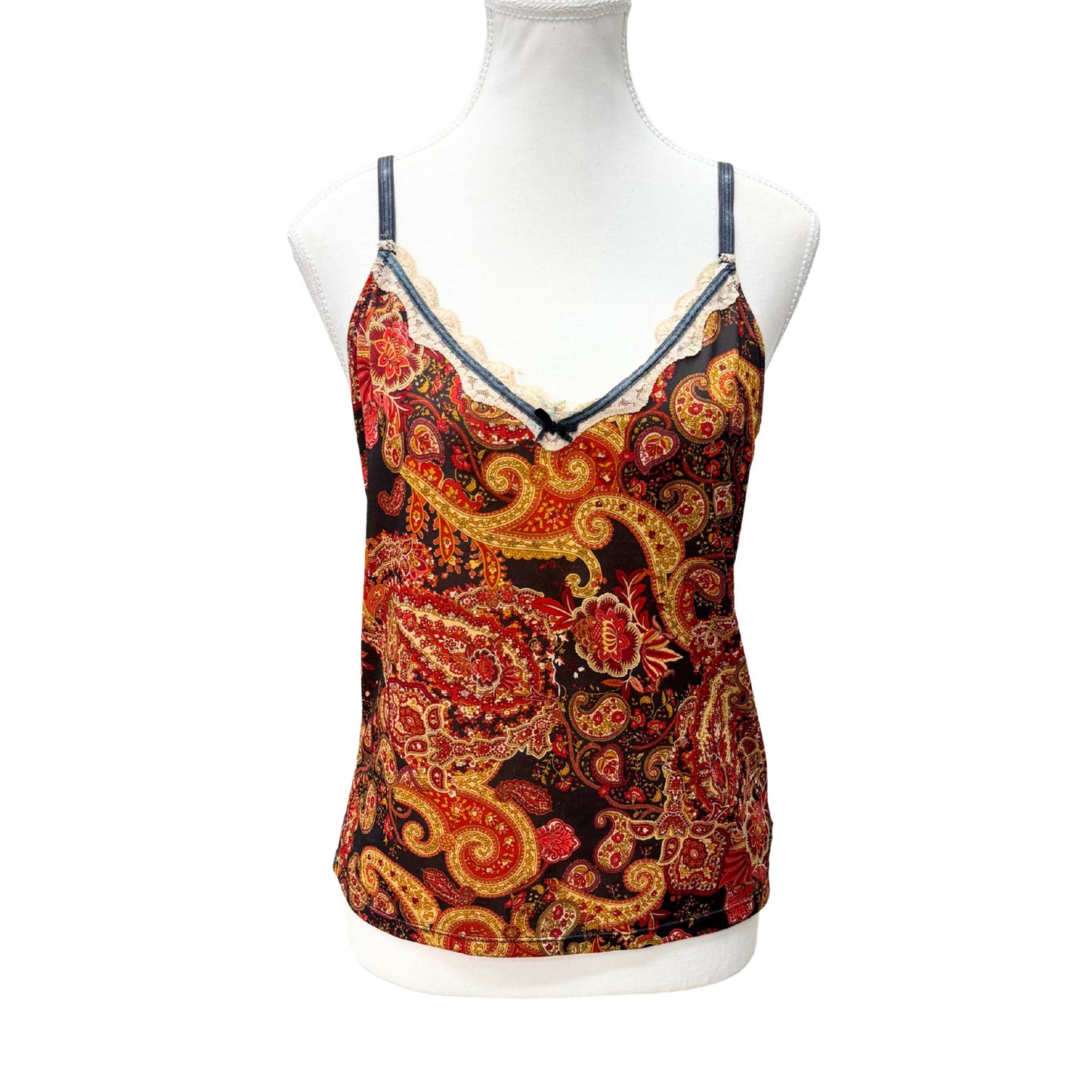 Orange Paisley Cami