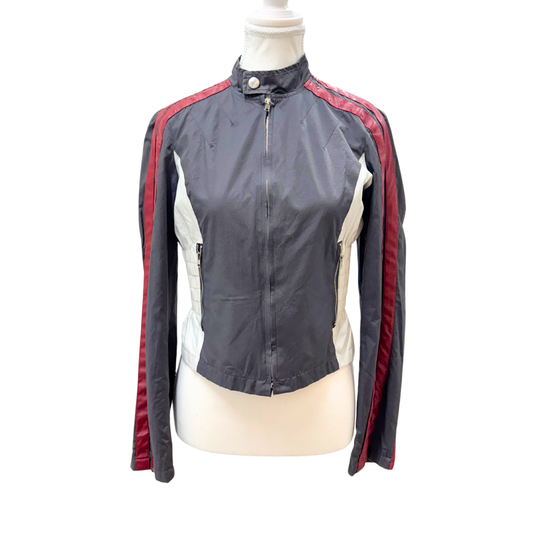Blasting Gray Racing Zip Up Jacket