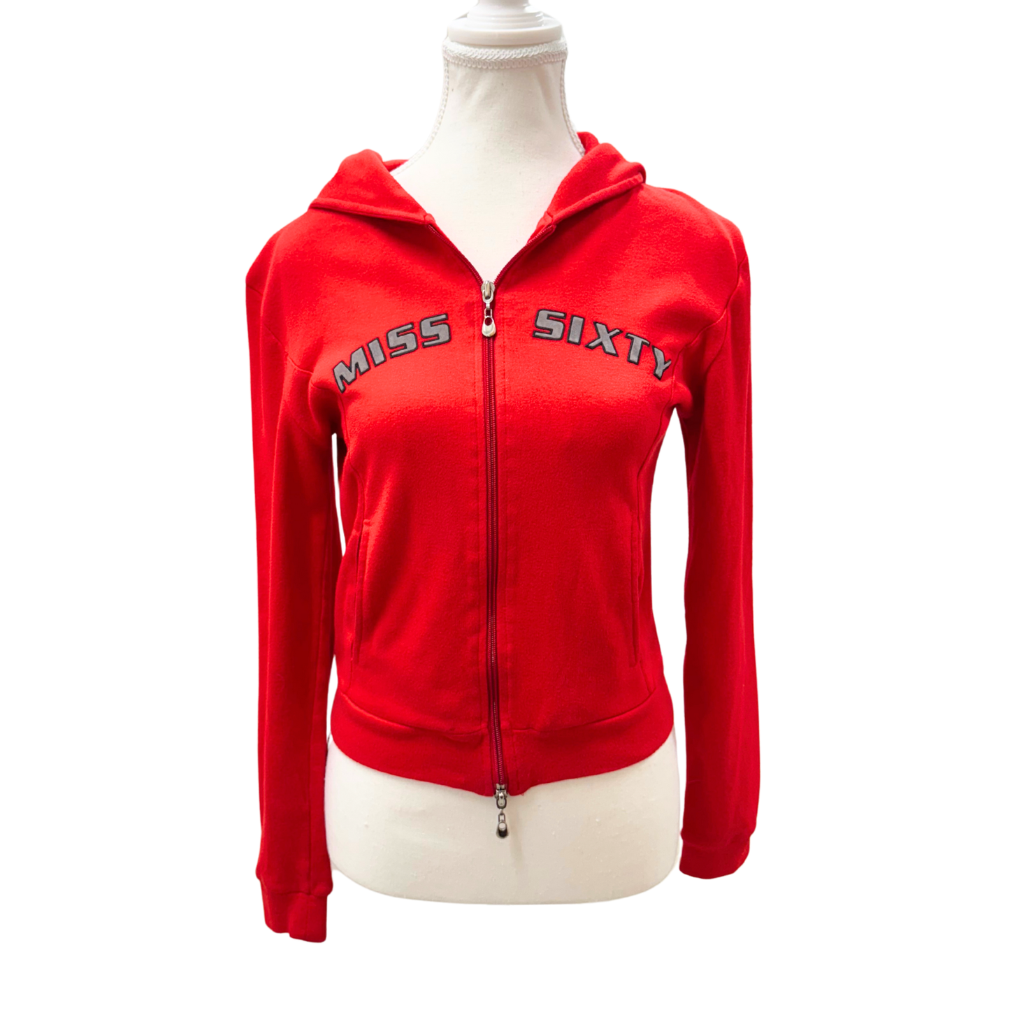 Miss Sixty Red Zip Up Hoodie