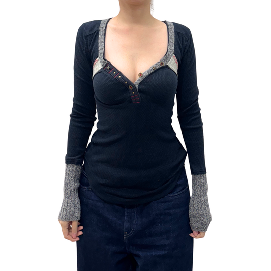 Free People Black Sweater