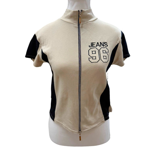 Plusport Cream 96 Zip Up Top