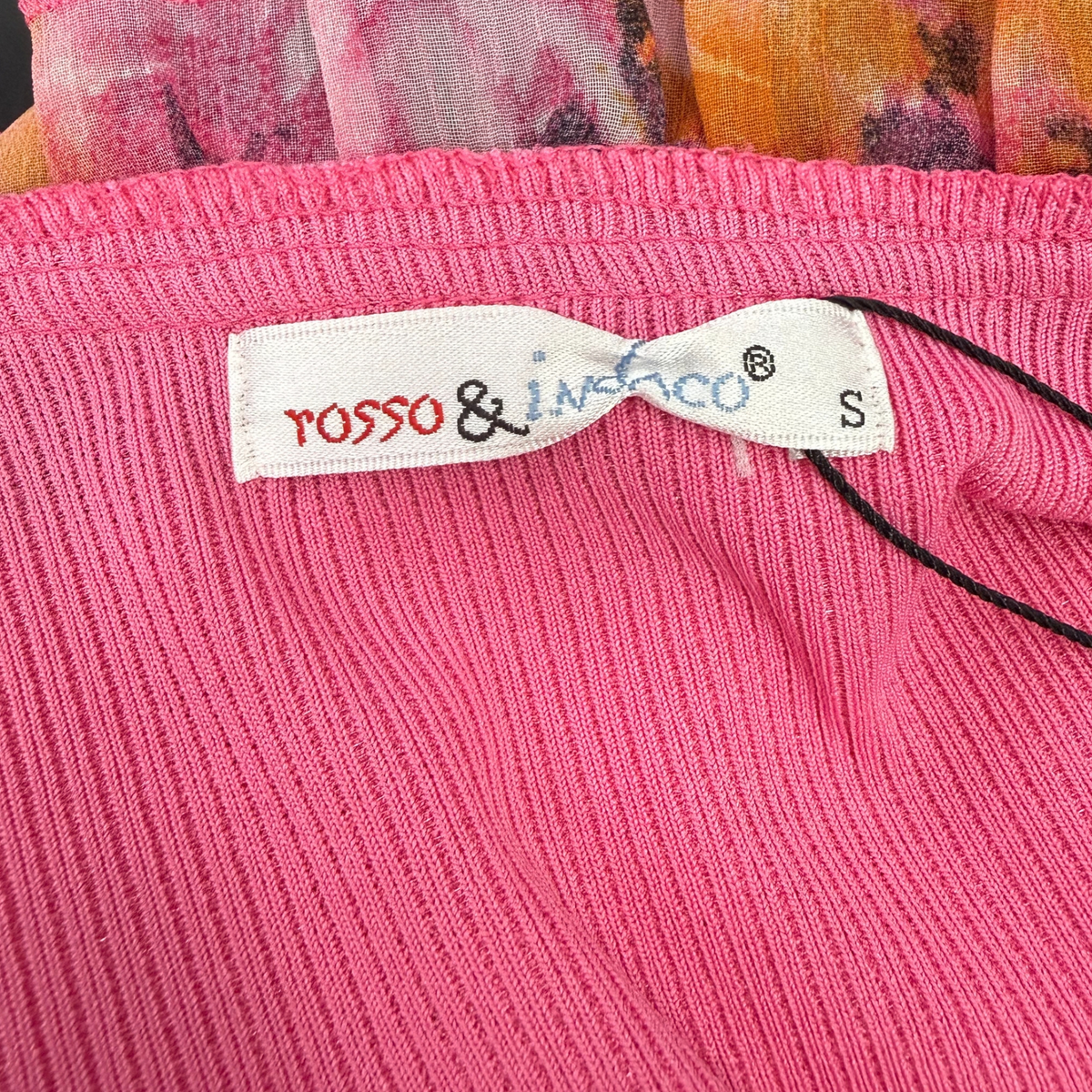 Rosso & Indaco Pink Floral Long Sleeve Top