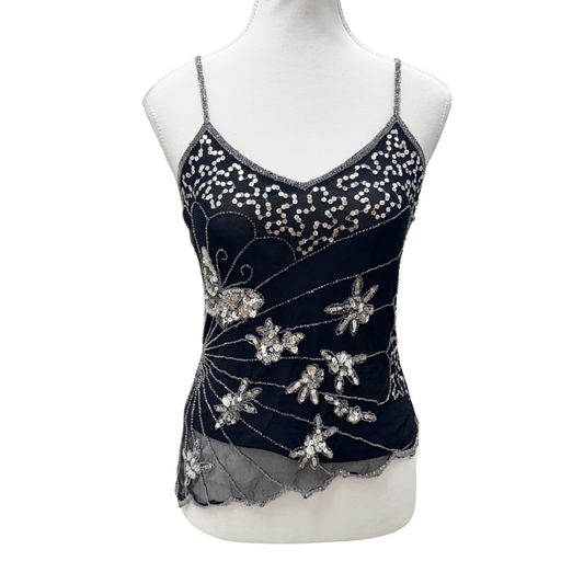 Body Control Black Sequin Cami