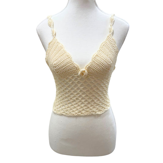 Cream Crochet Cami