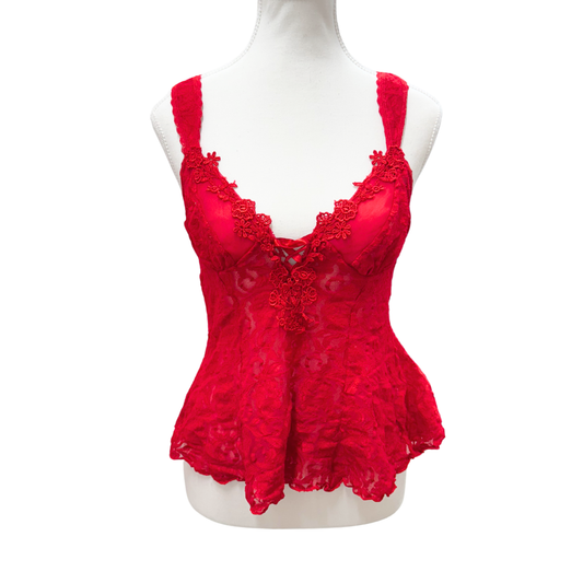 Secret Treasures Red Lace Cami