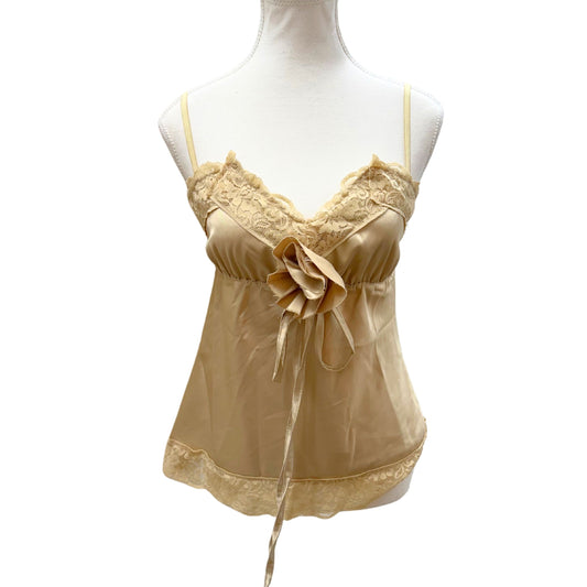 Champagne Satin Lace Cami