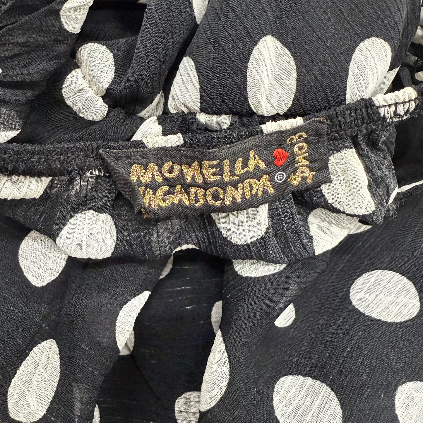 Monella Vagabonda Polka Dot Midi Dress