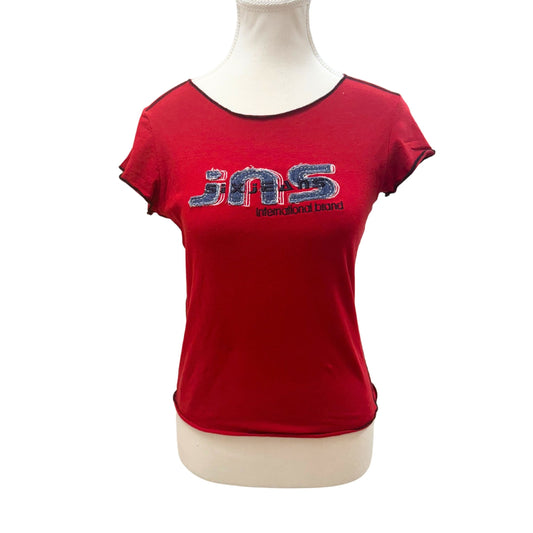 Six Jeans Red Graphic T-Shirt