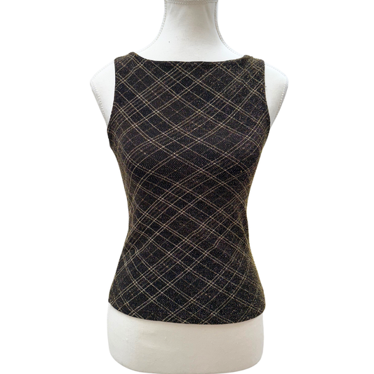 Pimkie Brown Sparkly Tank Top