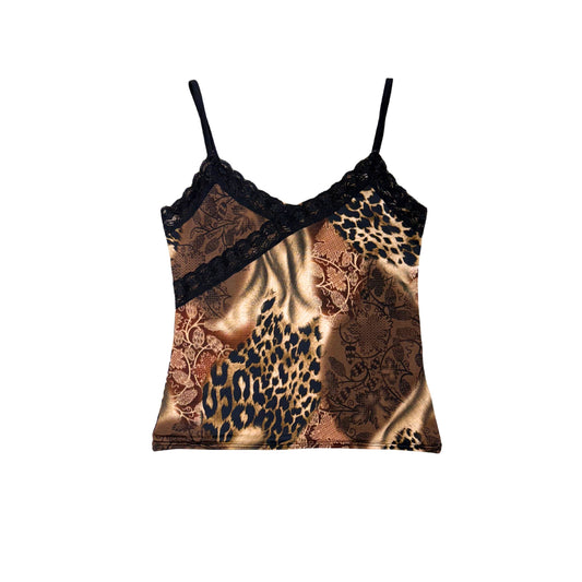 Charbell Brown Leopard Paisley Cami