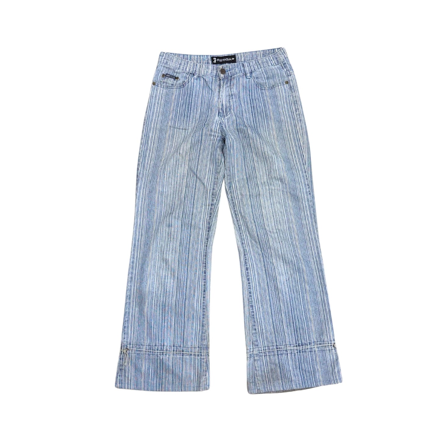 Freccia Striped Denim Straight Fit Jeans