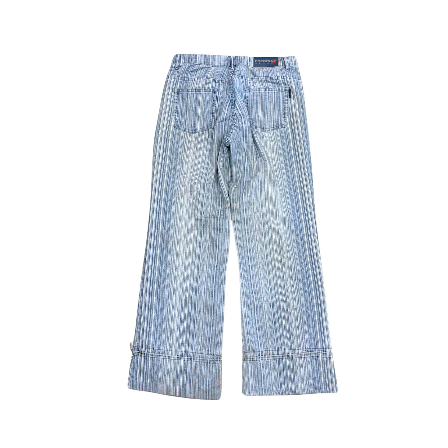 Freccia Striped Denim Straight Fit Jeans