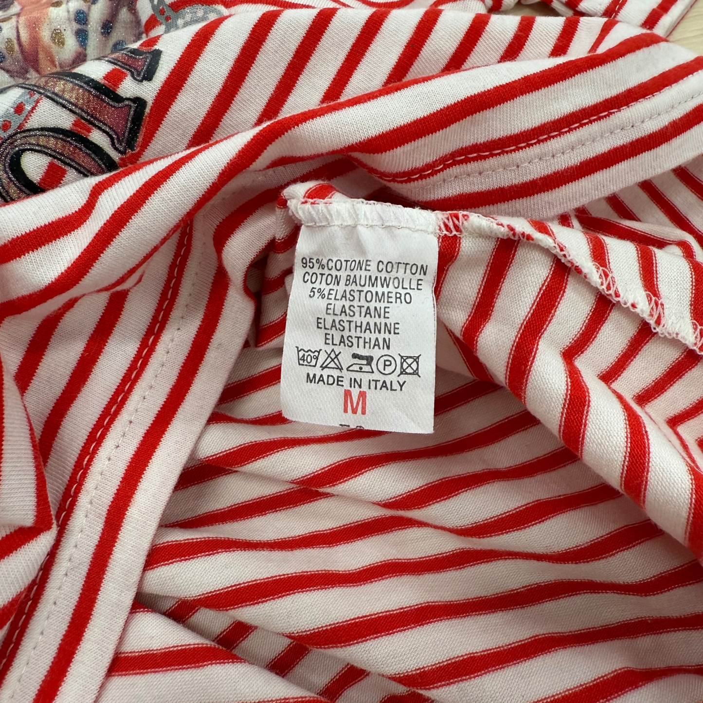 KI.ENY Red Striped Sailor Graphic Tee