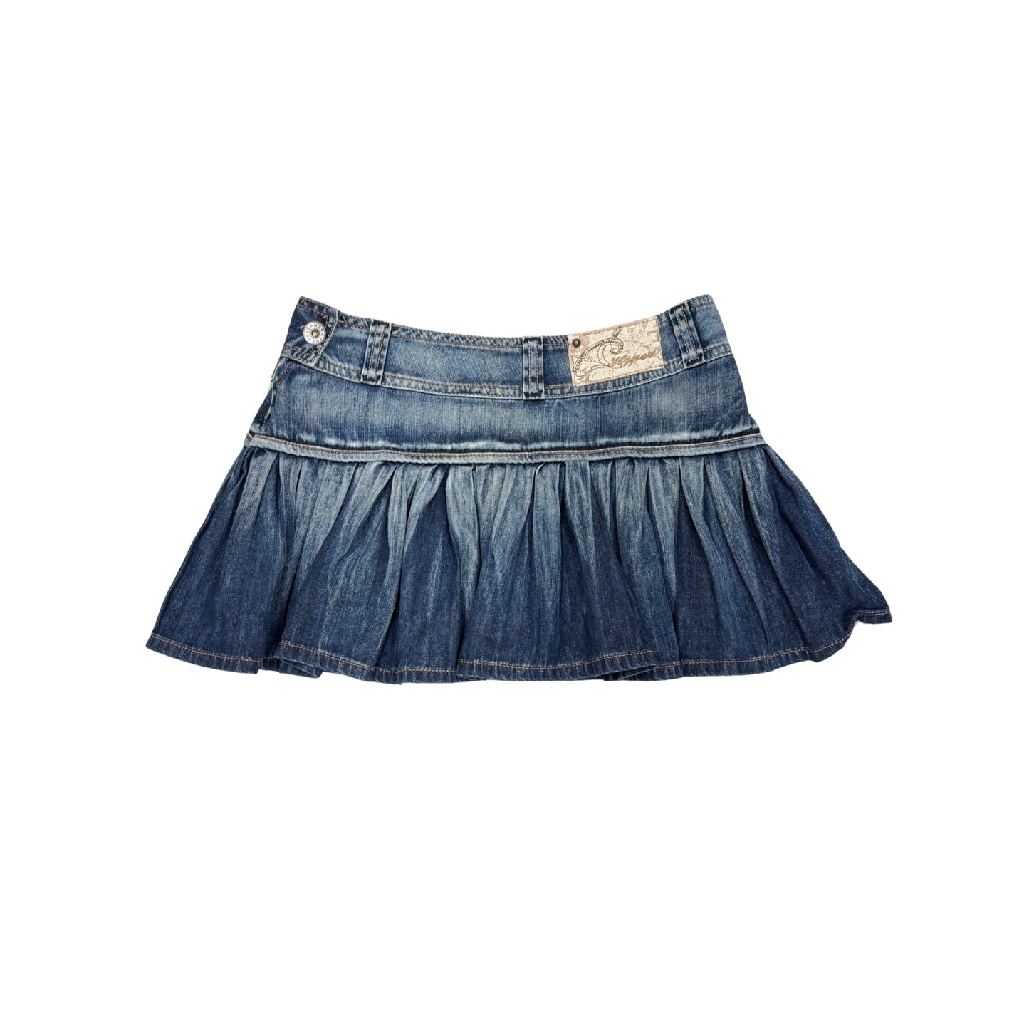 Hyper Denim Mini Skirt