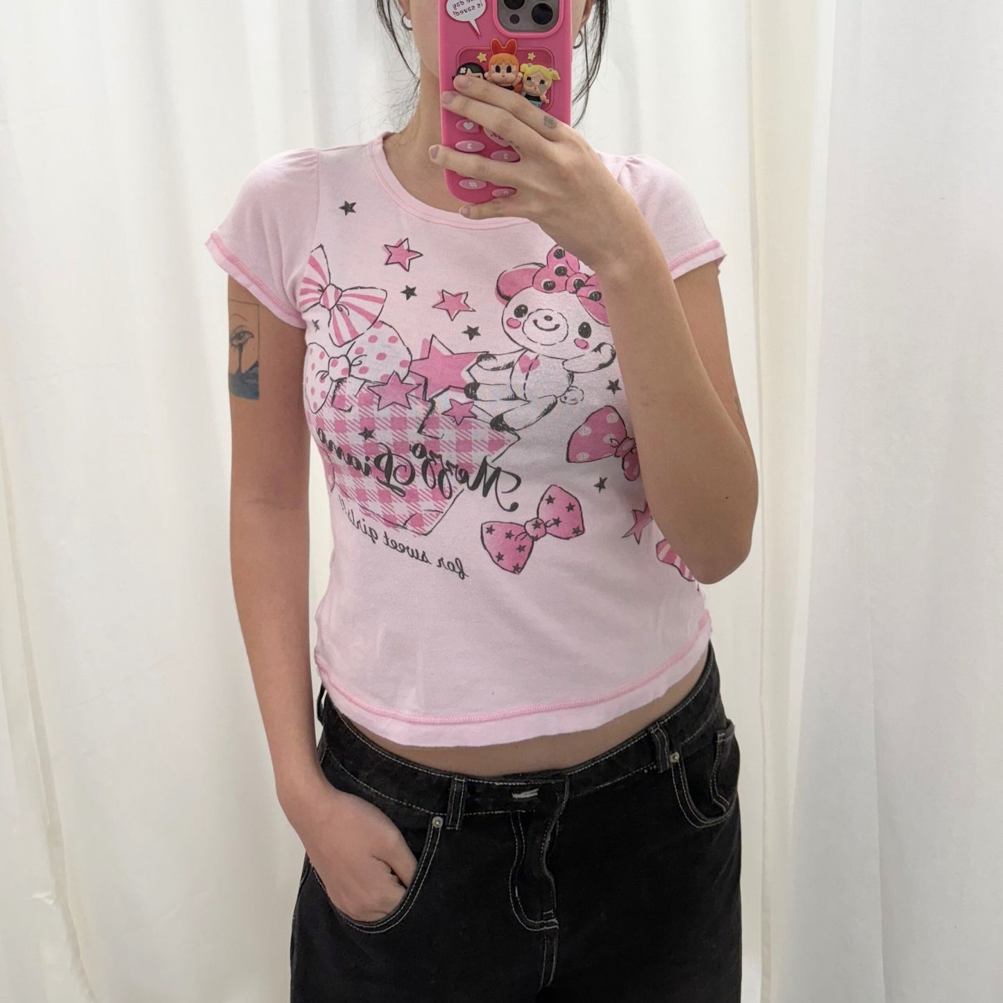 Mezzo Piano Pink Bows Baby Tee