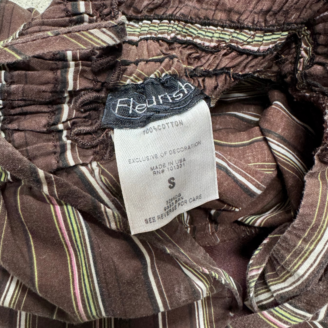 Fleurish Brown Striped Cami