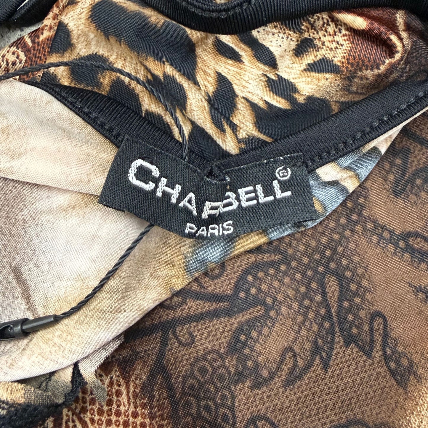 Charbell Brown Leopard Paisley Cami