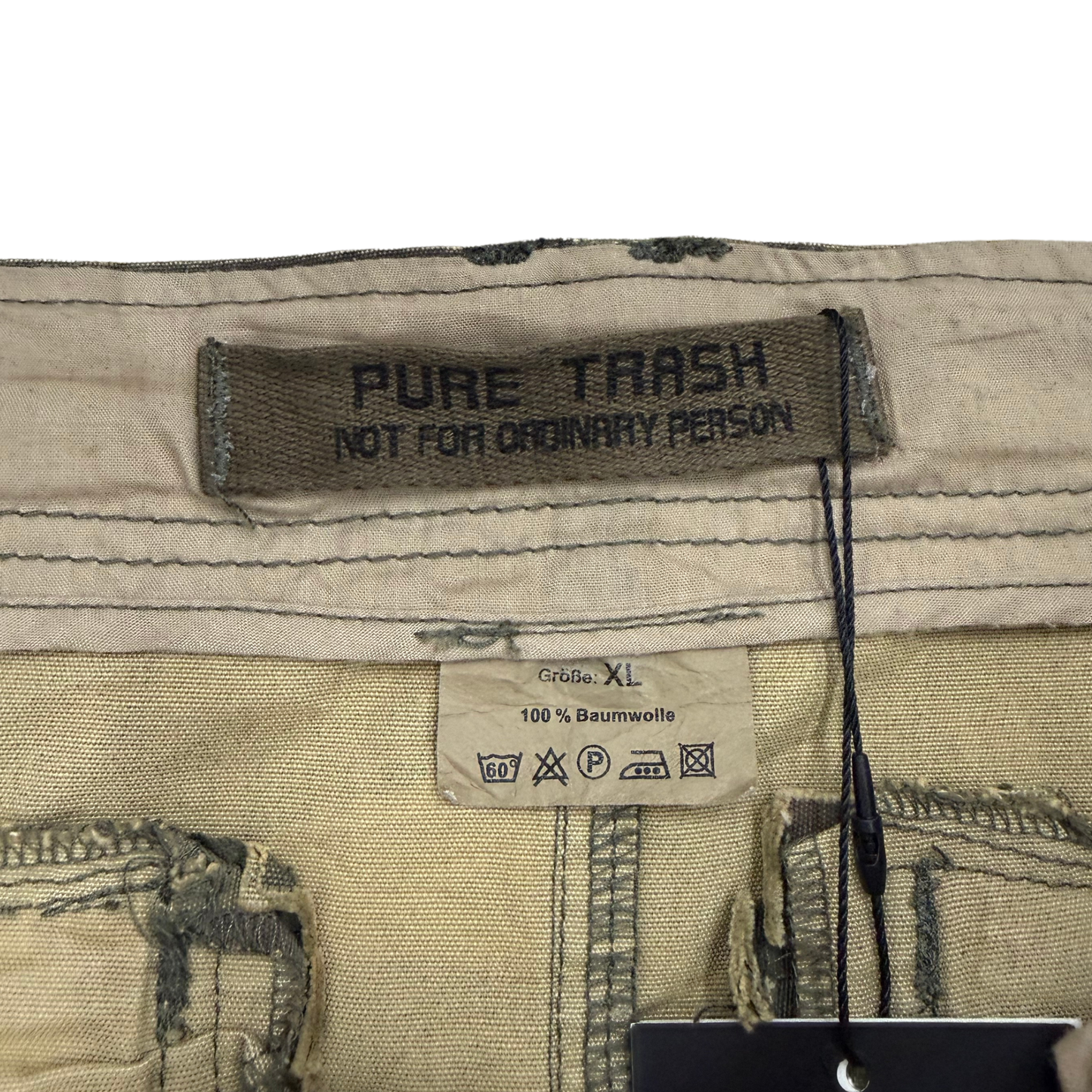 Pure Trash Camo Cargo Midi Skirt