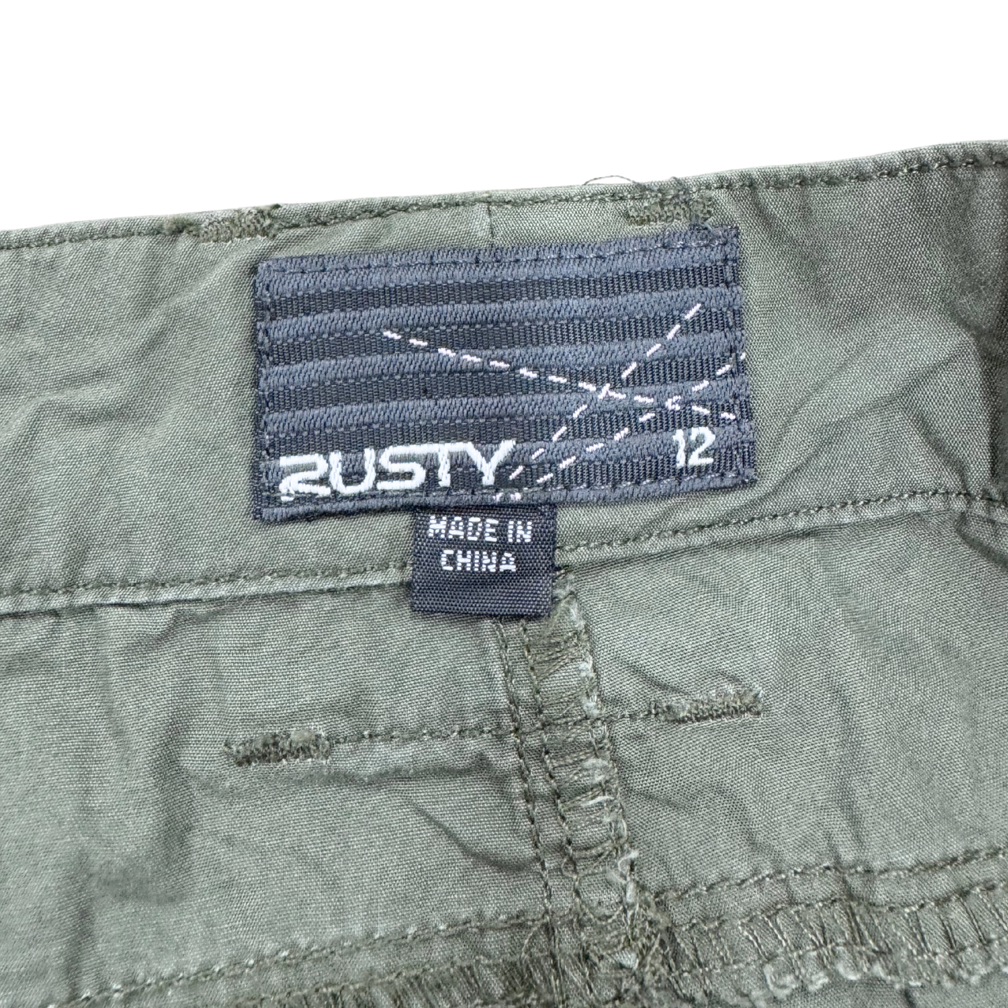 Rusty Green Mini Skirt