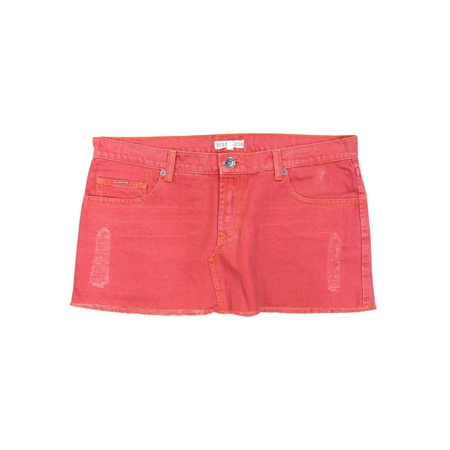 Billabong Pink Denim Mini Skirt