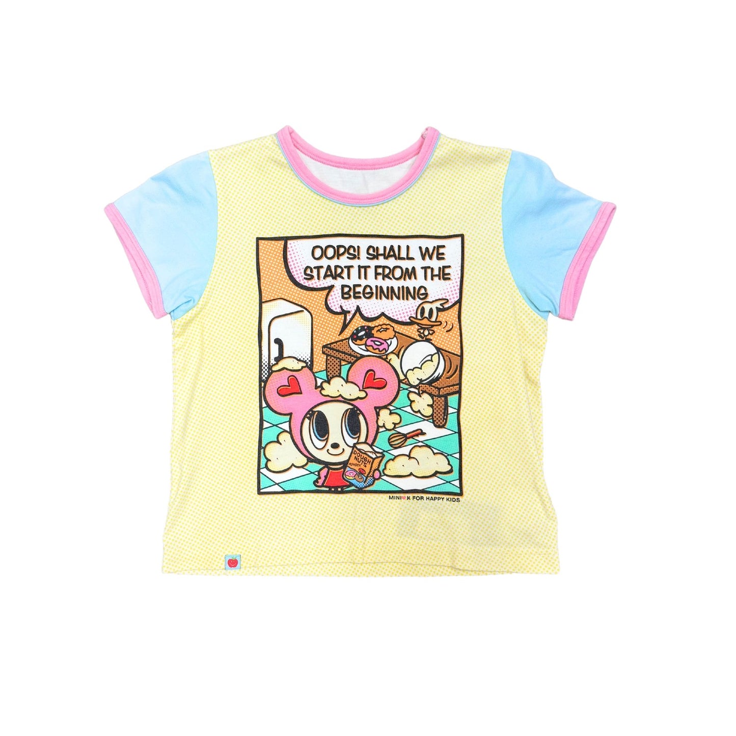 Mini K Yellow Graphic Baby Tee
