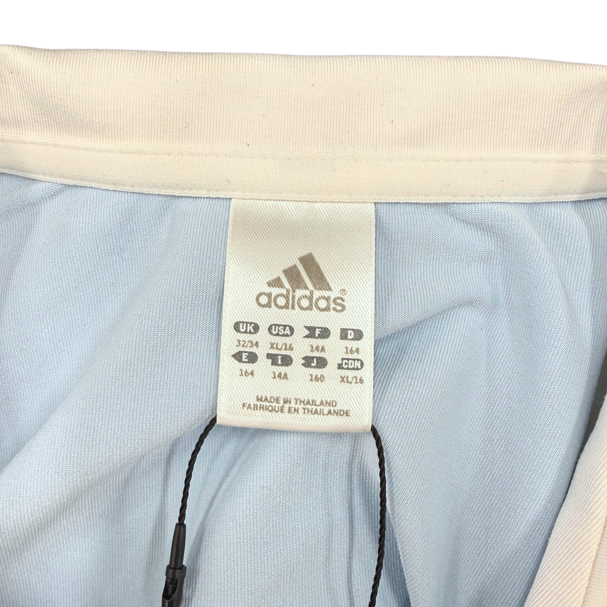 Adidas Light Blue White Polo
