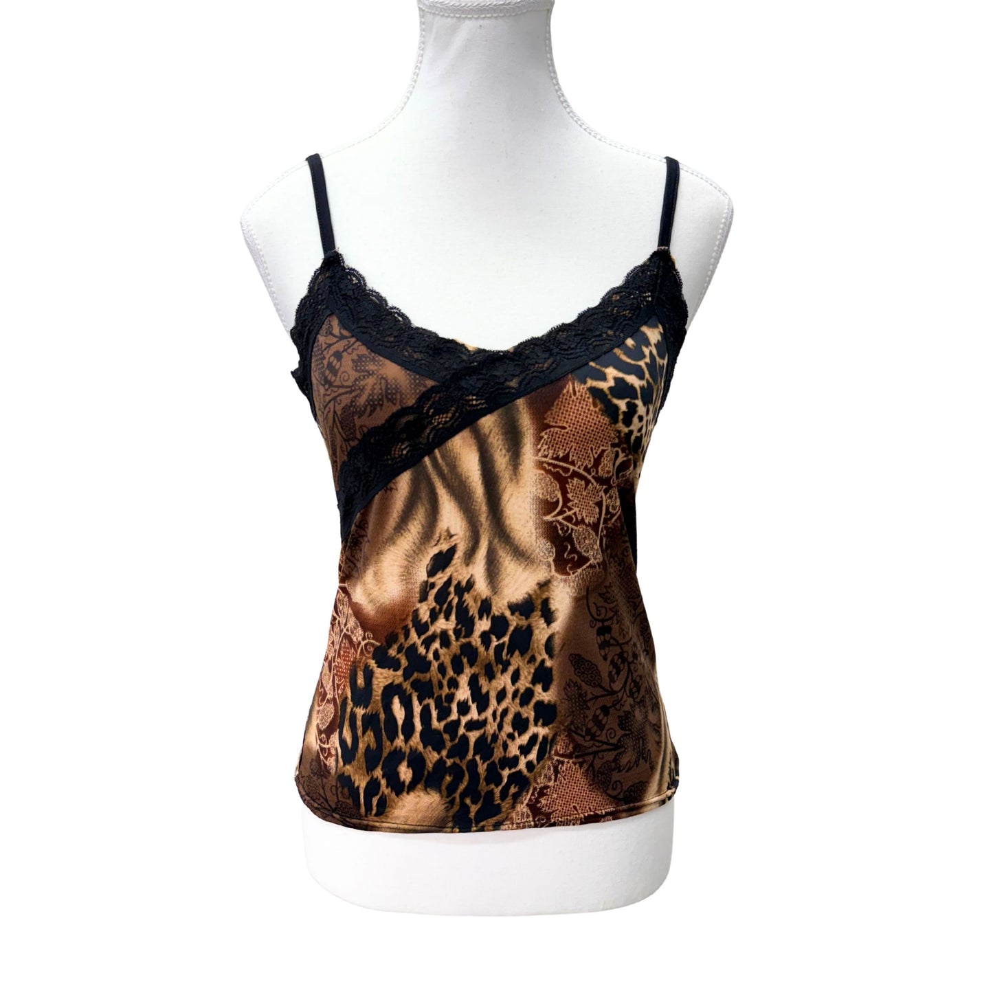 Charbell Brown Leopard Paisley Cami