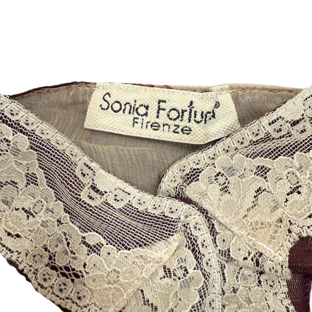 Sonia Fortuna Beige Mesh Cami
