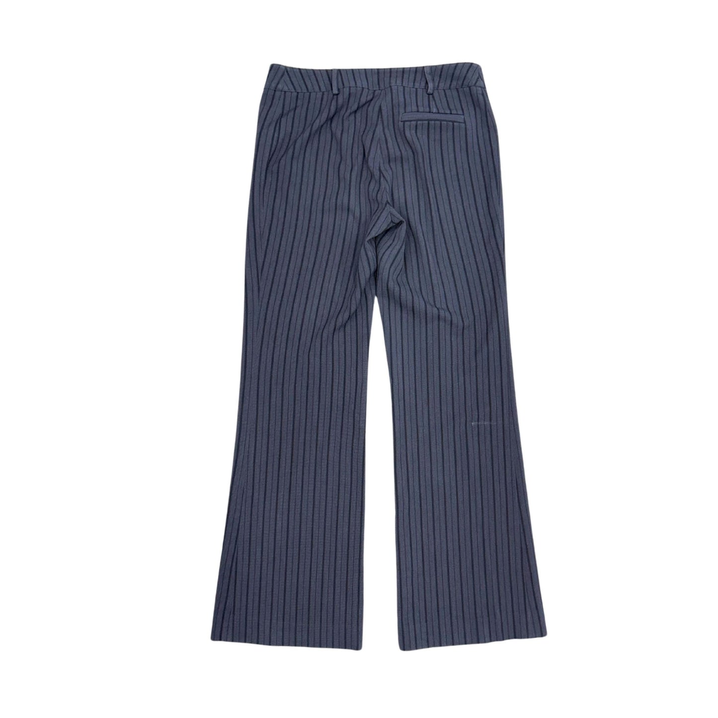 Gray Striped Straigh Fit Trouser
