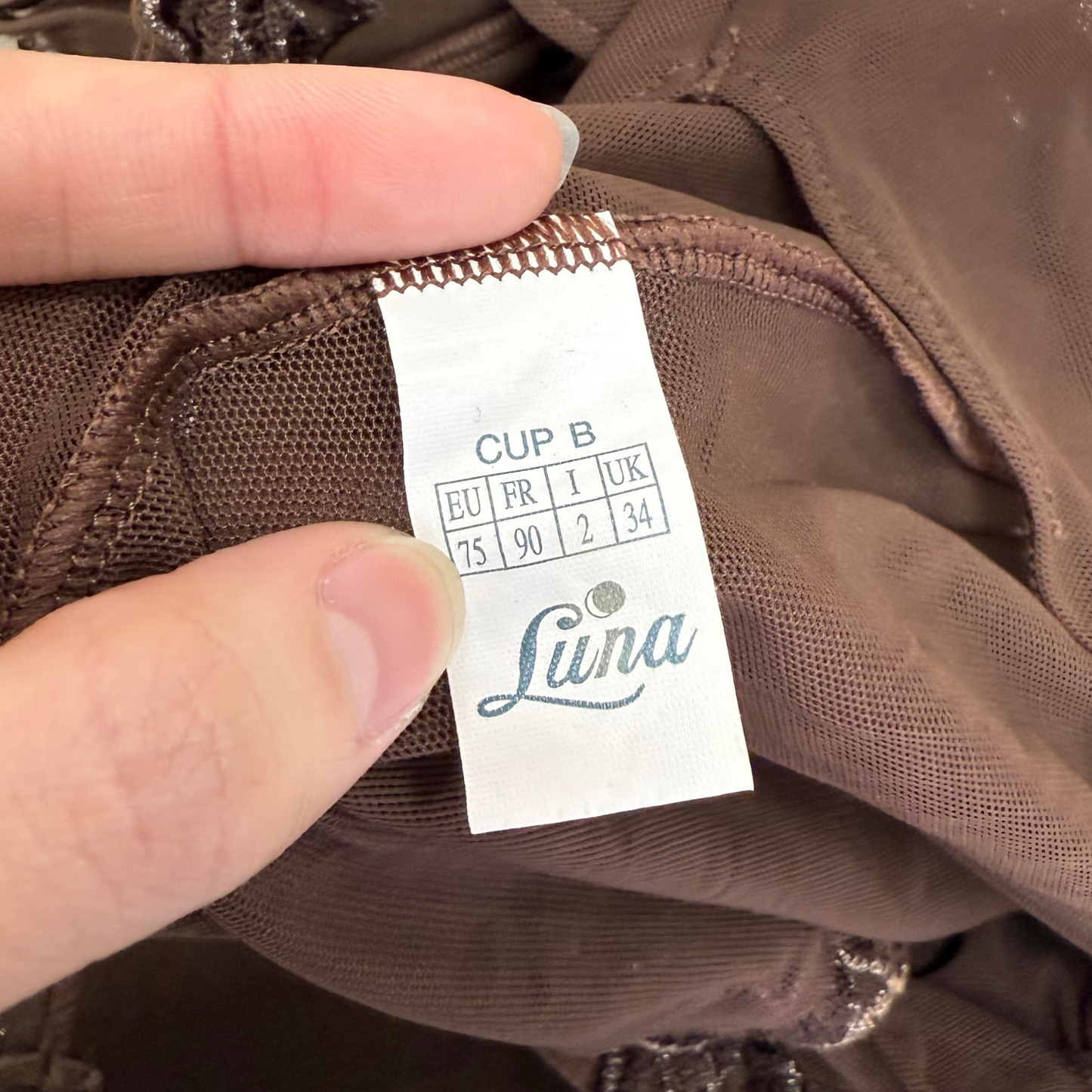 Luna Brown Floral Mesh Slip Dress