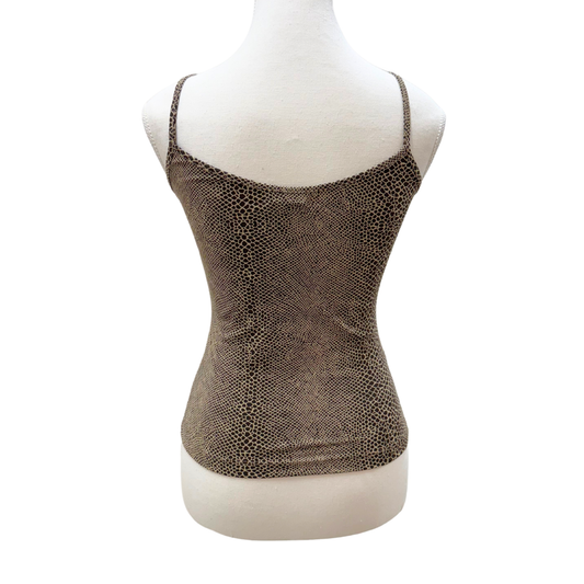 Bershka Brown Animal Print Cami