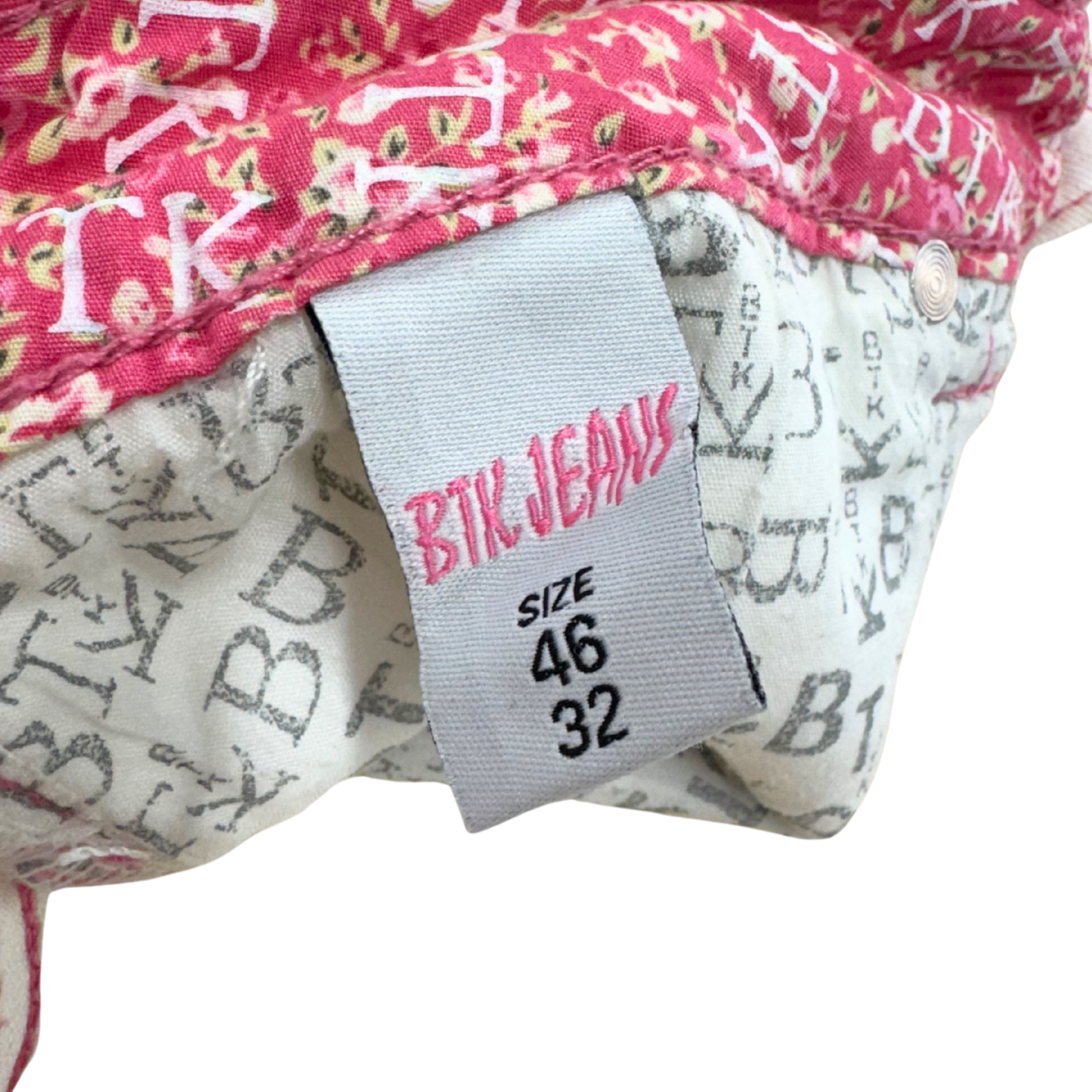 BTK Jeans White Mini Skirt