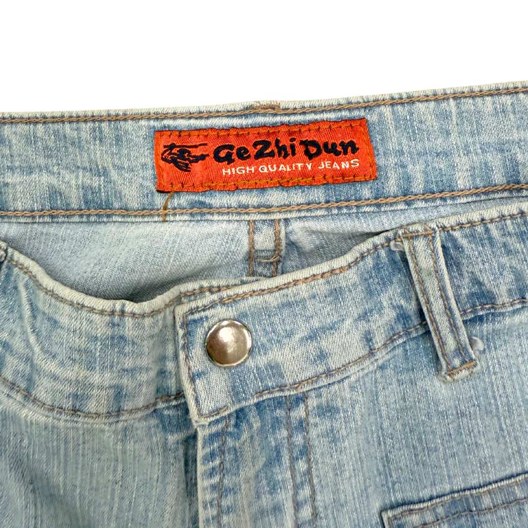 Ge Zhi Dun Denim Cargo Jeans