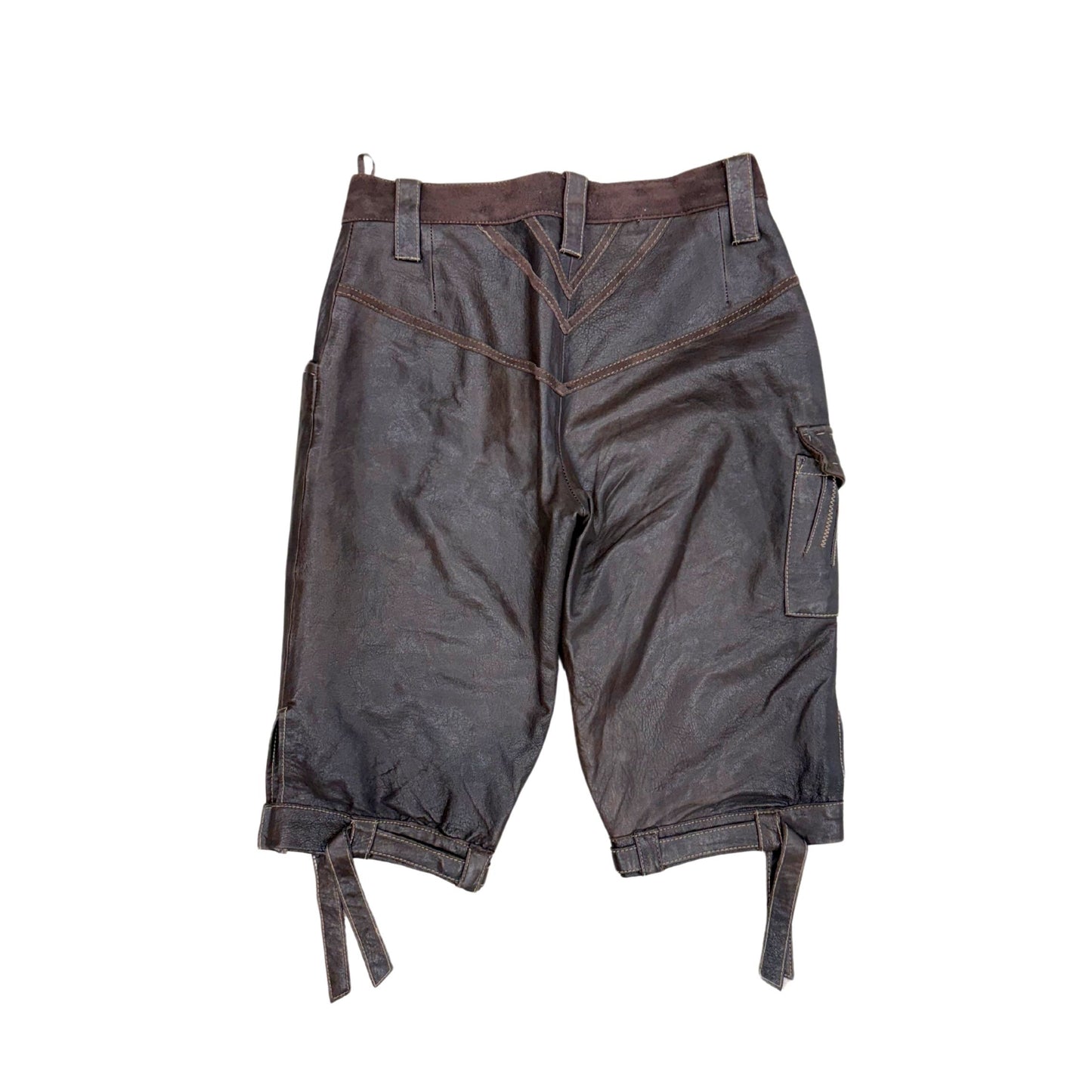 Et Compagnie Brown Leather Capri