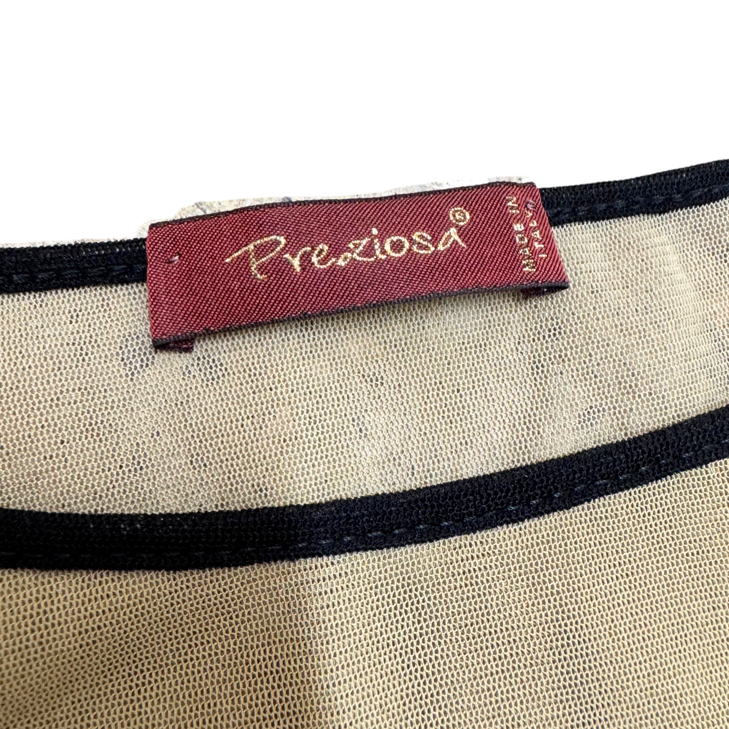 Preziosa Beige Lady Mesh Top
