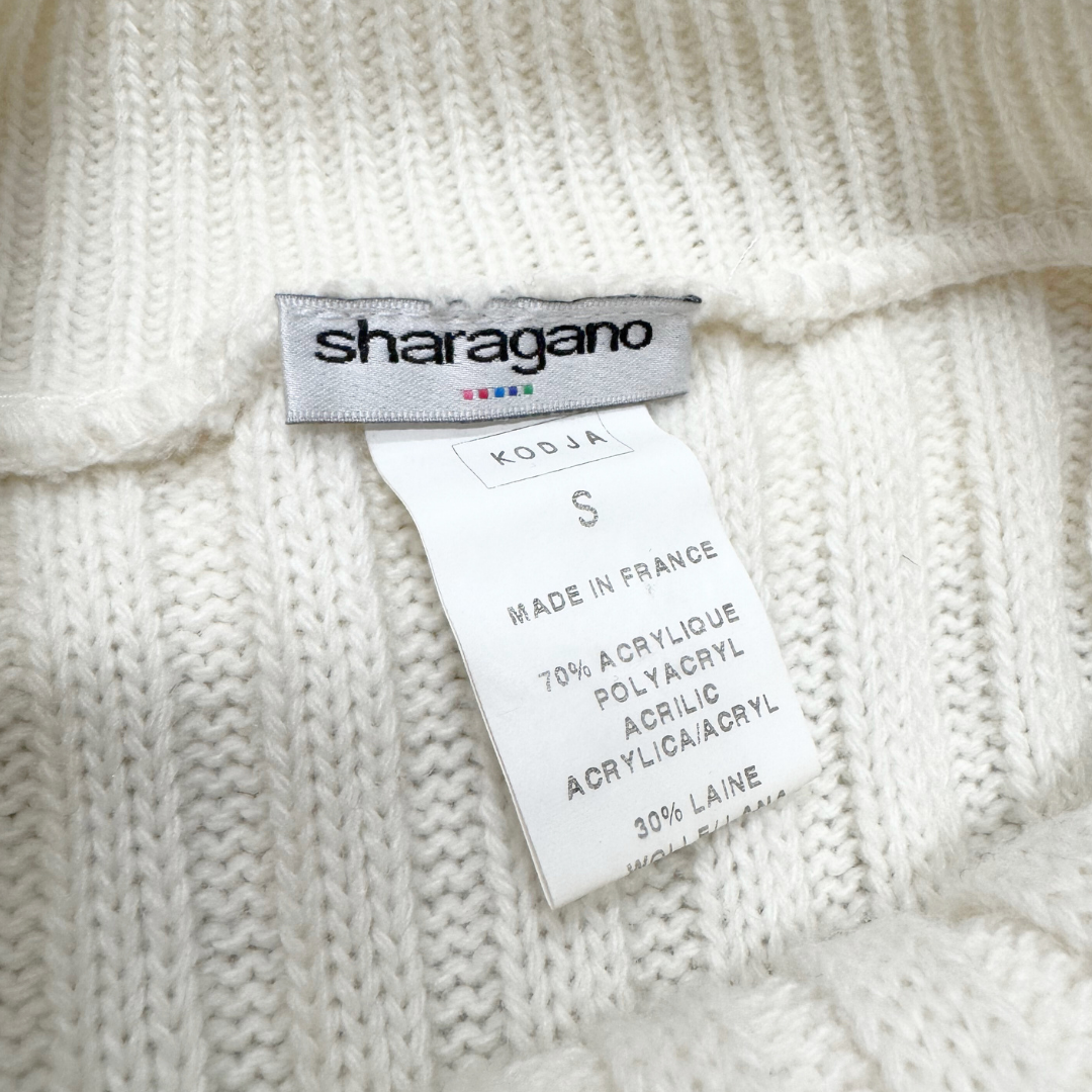 Sharagano White Sweater