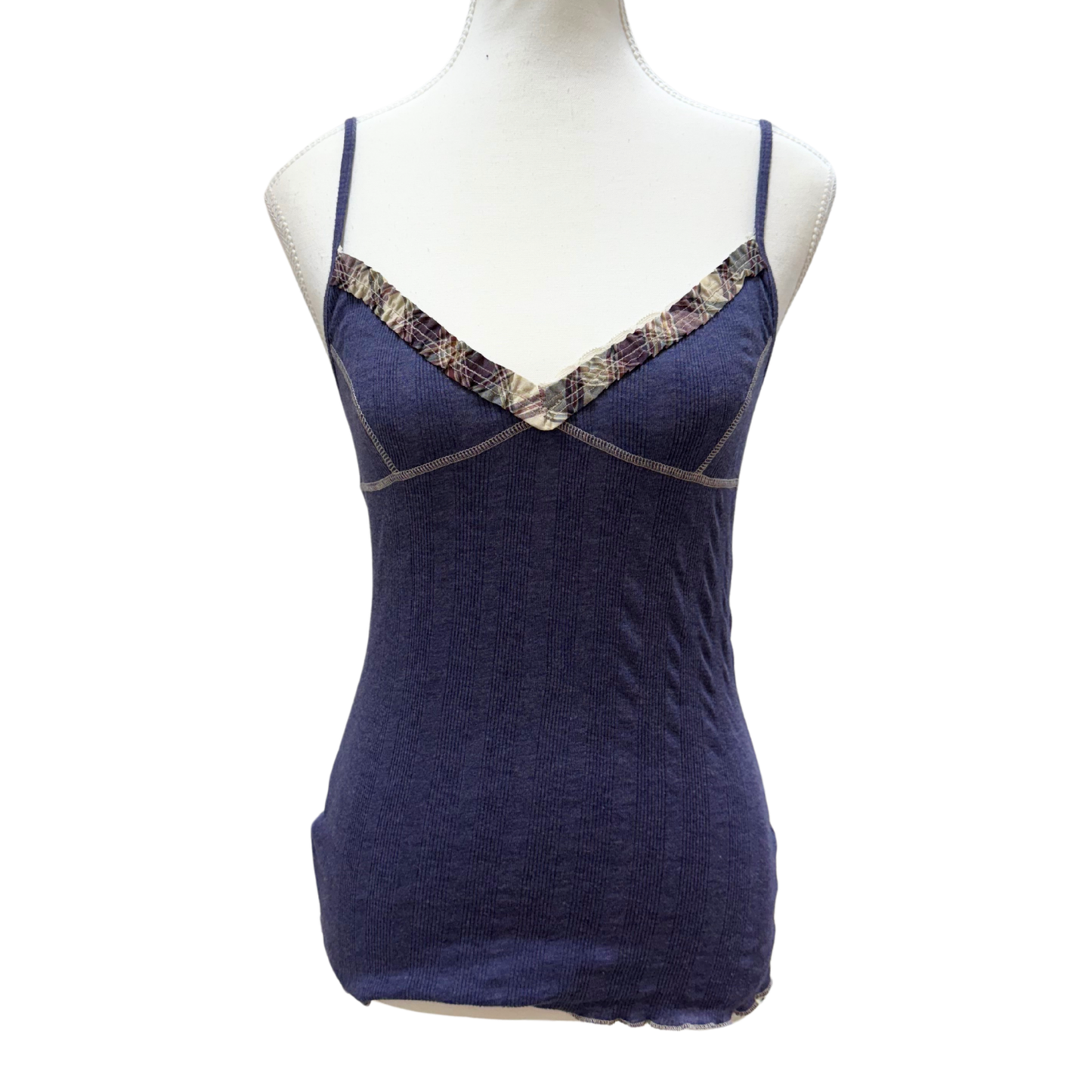 Map Purple Ribbed Cami