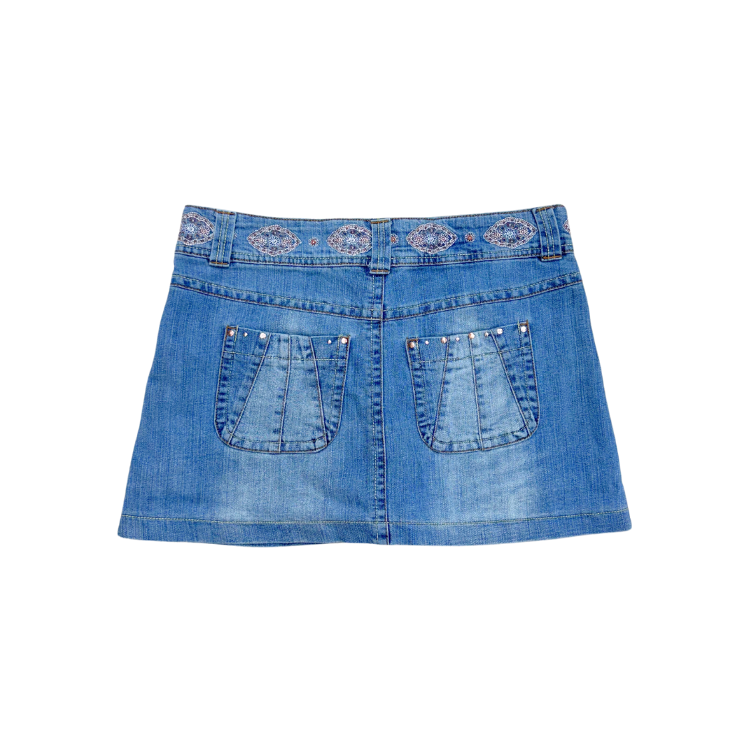 Xhilaration Denim Mini Skirt