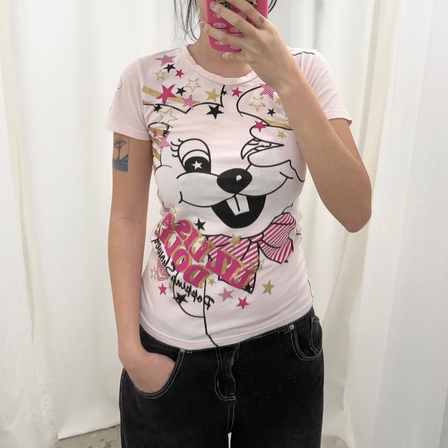 Liz Lisa Pink Bunny Graphic Tee