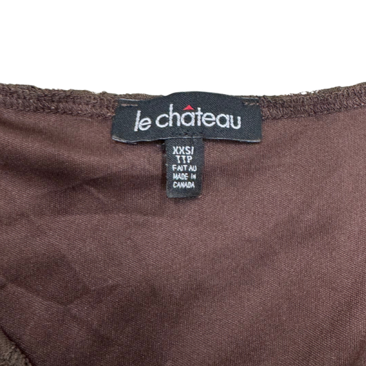 La Chateau Brown Lace Top