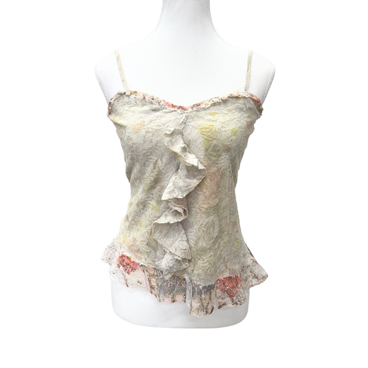 Maifa Multicolor Lace Ruffle Cami