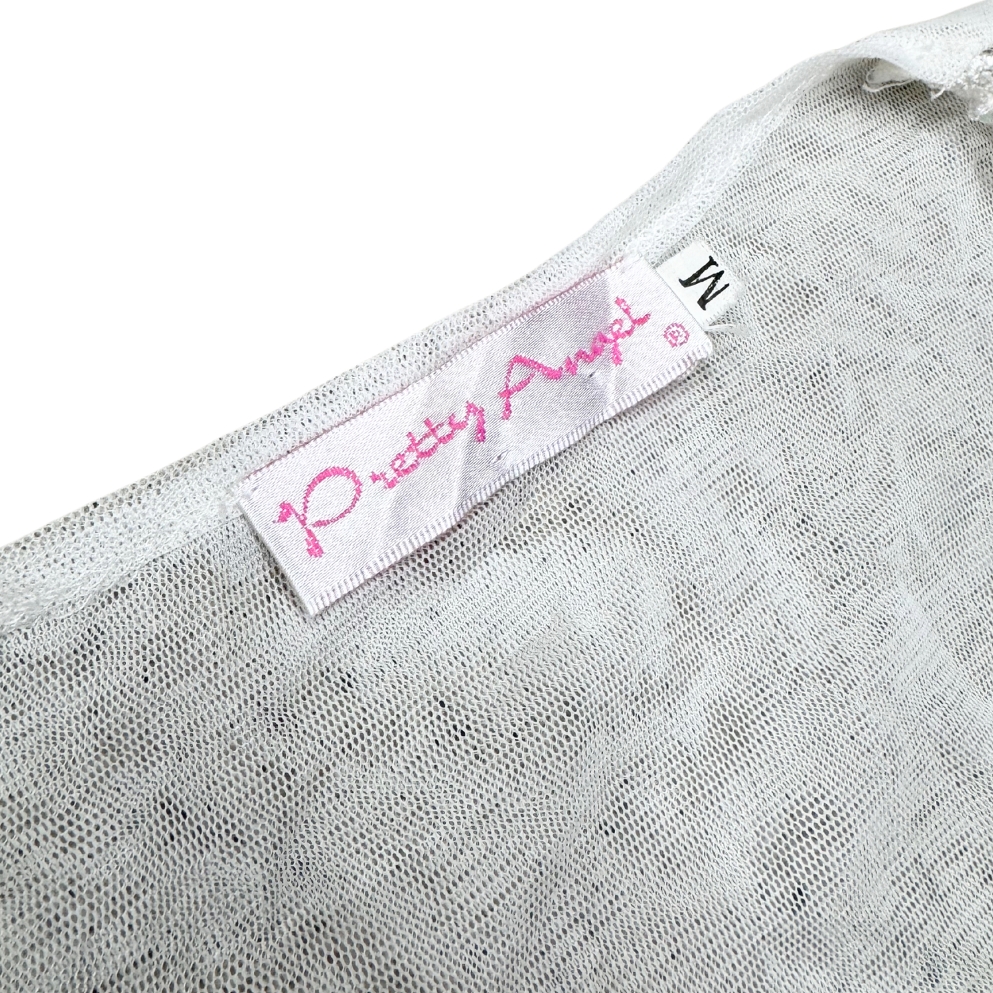 Pretty Angel White Sequin Mesh Top