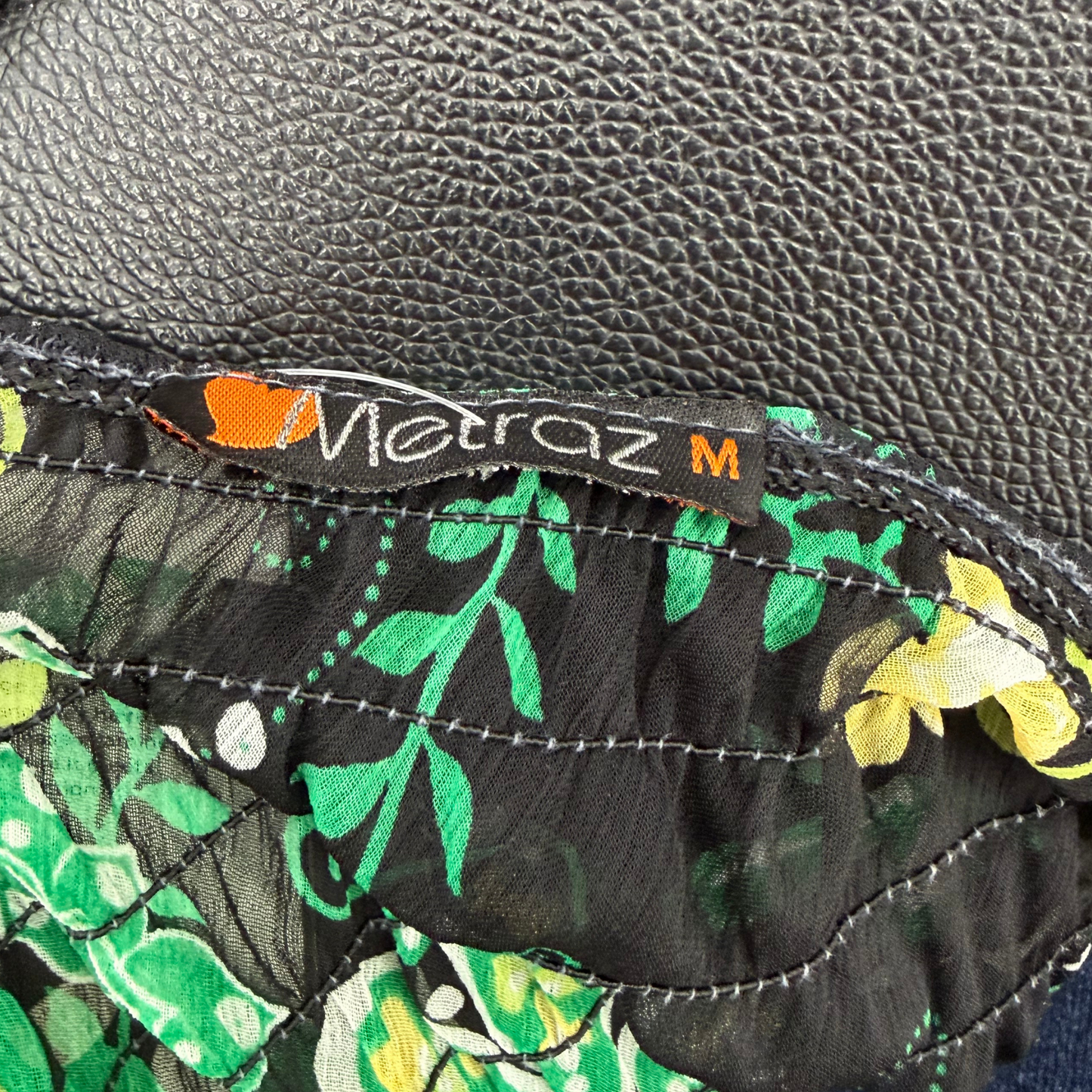 Metraz Black Green Floral Cami