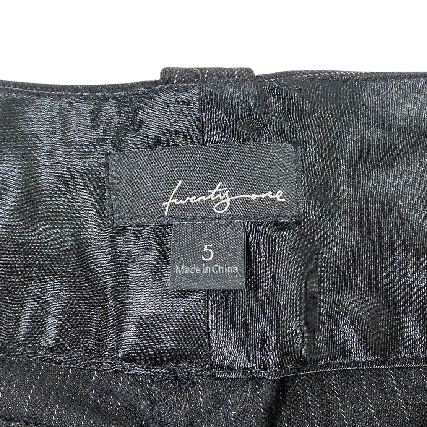 Vintage 2000s Y2k Twenty One Black Pinstripe Trouser