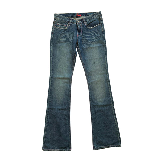 Vintage 2000s Y2k Blue Cult Low Rise Boot Cut Jeans