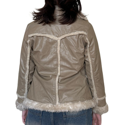 Vintage 2000s Y2k Big Chill Fur Lined Jacket